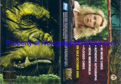 King Kong movie 2005 Topps promo card P1