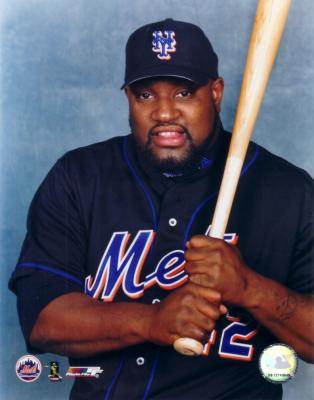 Mo Vaughn 8x10 New York Mets photo