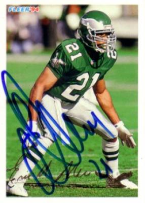 Eric Allen autographed Philadelphia Eagles 1994 Fleer card