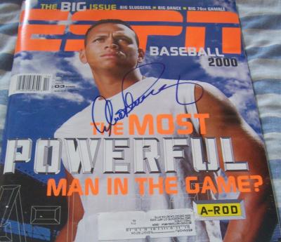 Alex Rodriguez autographed 2000 ESPN Magazine