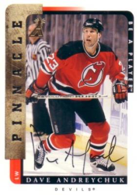 Dave Andreychuk certified autograph New Jersey Devils Be A Player card