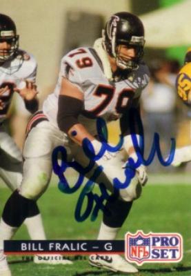 Bill Fralic autographed Atlanta Falcons 1992 Pro Set card