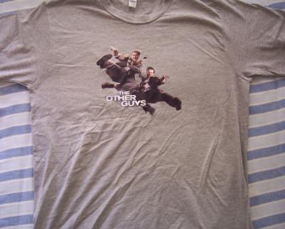 Other Guys movie promo T-shirt (Will Ferrell & Mark Wahlberg)