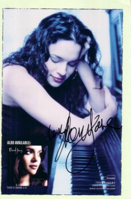 Norah Jones autographed Live in New Orleans DVD back cover