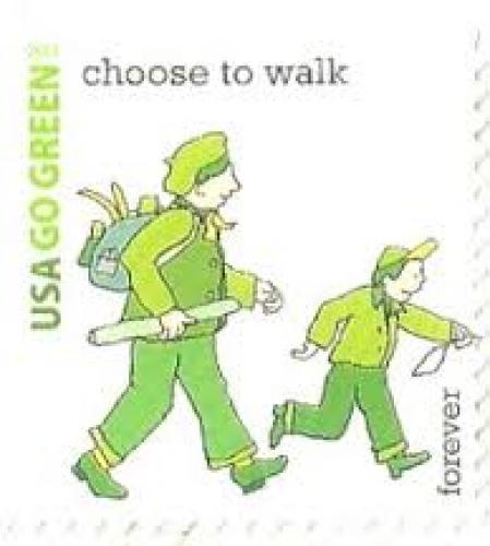 USA Stamp 2011 from the 'Go Green' series