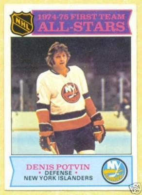 Denis Potvin Islanders 1975-76 Topps card #287 VgEx
