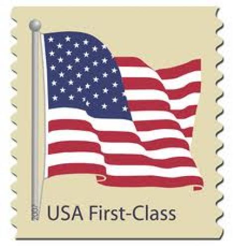 Stamps; 41-cent-flag-stamp Our first Fourth of July as a nation ;USA