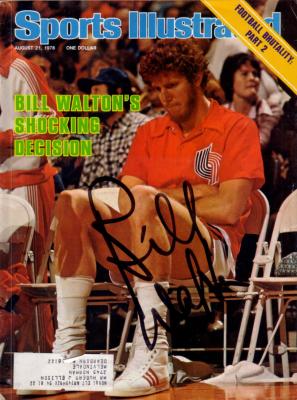 Bill Walton autographed Blazers 1978 Sports Illustrated
