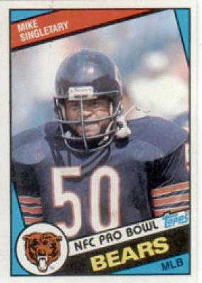 Mike Singletary Chicago Bears 1984 Topps card #232