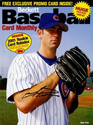 Mark Prior autographed Chicago Cubs Beckett Baseball magazine cover