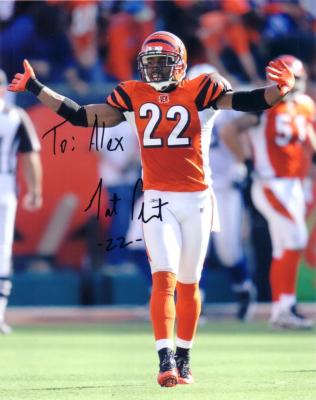 Nate Clements autographed Cincinnati Bengals 8x10 photo (To Alex)