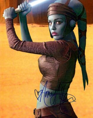 Amy Allen autographed Star Wars Aayla Secura 8x10 photo
