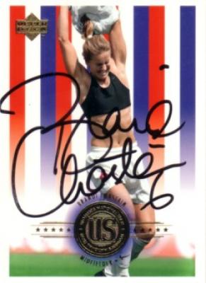 Brandi Chastain autographed U.S. Soccer 2000 Upper Deck card