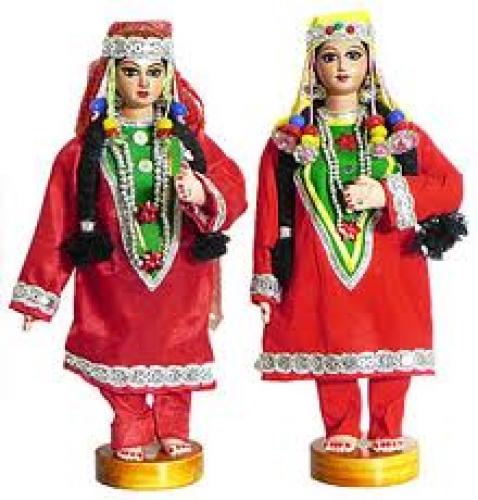 Kashmiri Costume Dolls - Cloth