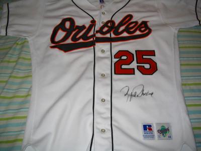 Rafael Palmeiro autographed Baltmore Orioles authentic game jersey