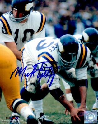 Mick Tingelhoff autographed 8x10 Minnesota Vikings photo