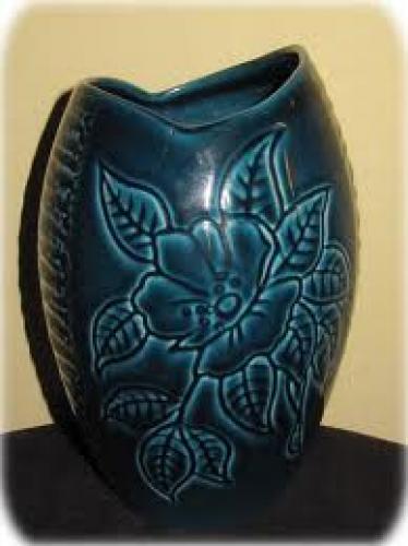 Antiques; Royal Winton Trinidad 1950's Floral Blue Glaze 