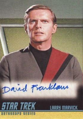 David Frankham Star Trek certified autograph card