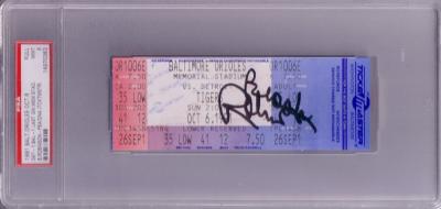 Brooks Robinson autographed Baltimore Orioles Memorial Stadium last game ticket PSA/DNA PSA 9