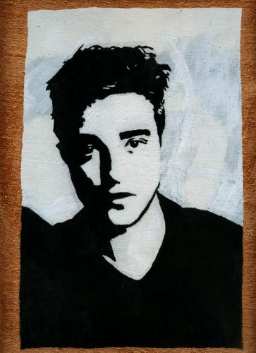 Robert Pattinson pop art hand made painting