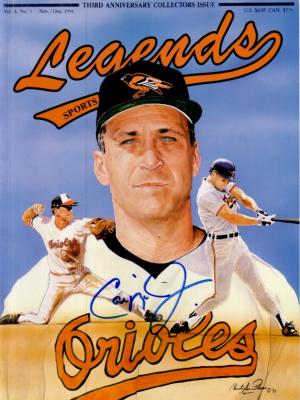 Cal Ripken autographed Baltimore Orioles 1991 Legends magazine