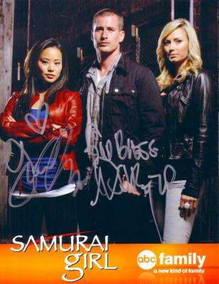 Jamie Chung & Brendan Fehr autographed Samurai Girl photo