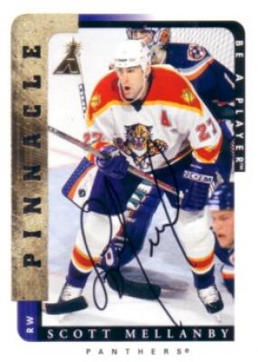 Scott Mellanby certified autograph Florida Panthers 1997 Be A Player card