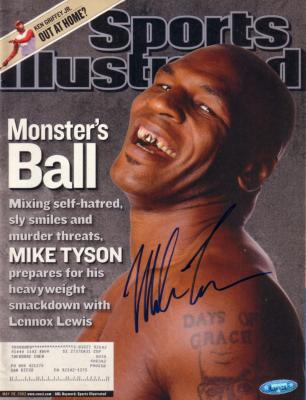 Mike Tyson autographed 2002 Sports Illustrated