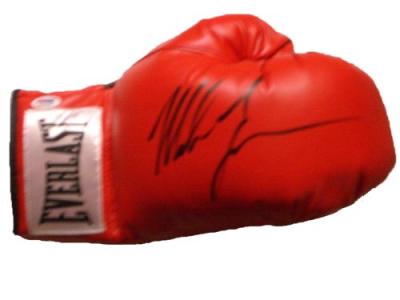Mike Tyson autographed Everlast boxing glove