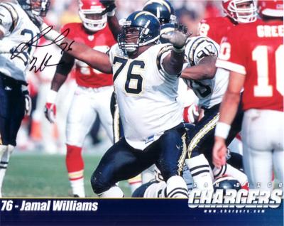 Jamal Williams autographed San Diego Chargers 8x10 photo