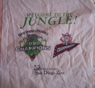 San Diego Padres 1998 NLCS Welcome to the Jungle hanky