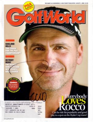 Rocco Mediate autographed 2008 Golf World magazine