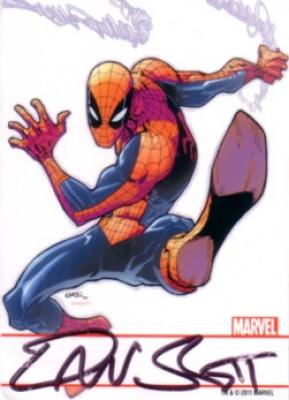 Dan Slott autographed Marvel Spider-Man comic book card