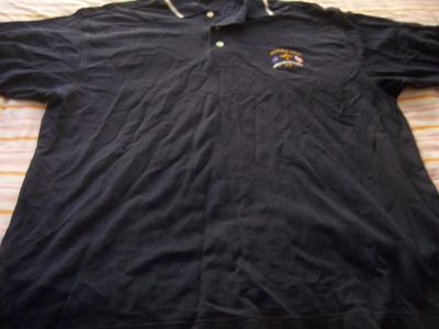 2002 Ryder Cup Cutter & Buck black golf shirt MEDIUM NEW