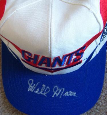 Wellington Mara autographed New York Giants cap