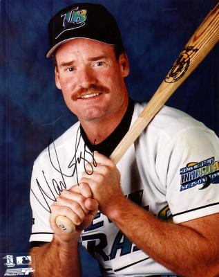 Wade Boggs autographed 8x10 Tampa Bay Devil Rays photo