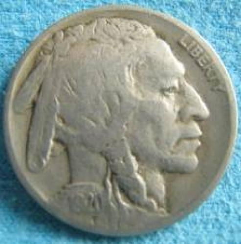 Coins; 1920 5 CENT BUFFALO NICKEL US COIN