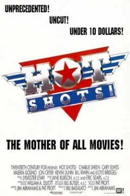 Hot Shots double sided full size 27x40 movie poster