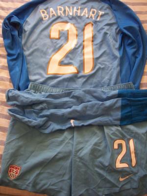 Nicole Barnhart US Soccer 2007 Women's World Cup game issued Nike jersey & uniform