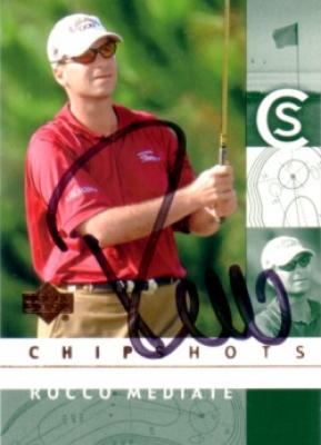 Rocco Mediate autographed 2002 Upper Deck golf card