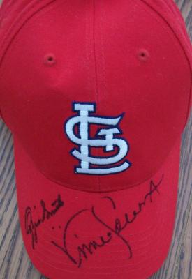 Vince Coleman & Ozzie Smith autographed St. Louis Cardinals cap