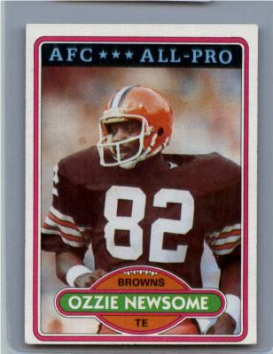 Ozzie Newsome Browns 1980 Topps card #110