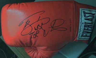 Terry Norris autographed Everlast boxing glove