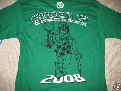 Boston Celtics 2008 Green 17 Championships T-shirt XXL NEW