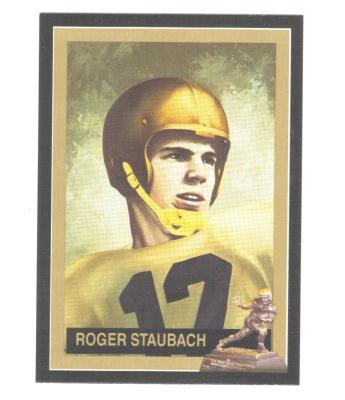 Roger Staubach Navy Heisman Trophy winner card