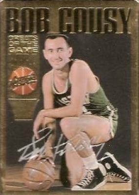 Bob Cousy certified autograph Boston Celtics Action Packed Hall of Fame card