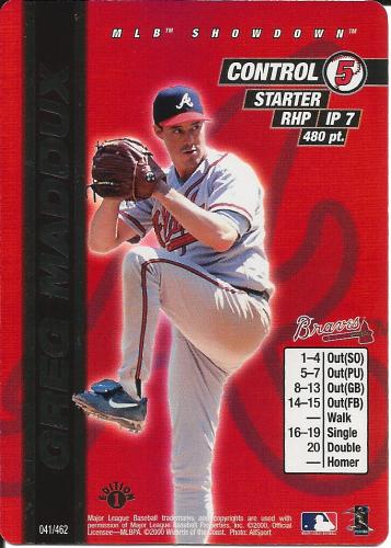 2000 MLB Showdown 1st Edition #41 ~ Greg Maddux FOIL