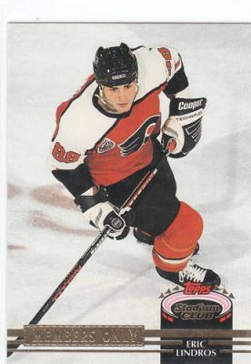 Eric Lindros Flyers 1993 Stadium Club Members Only card