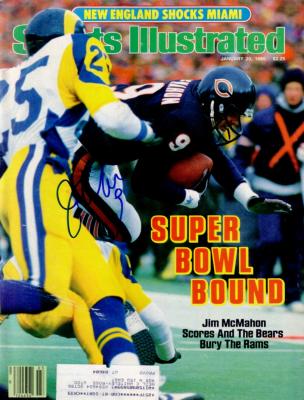 Jim McMahon autographed Chicago Bears 1986 Sports Illustrated