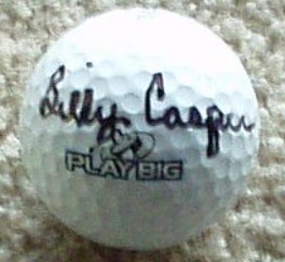 Billy Casper autographed golf ball